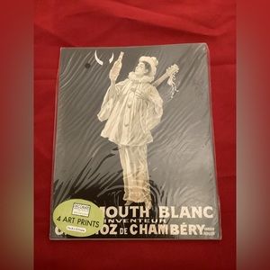 4 art prints 8 by 10 inches frame Vermouth blanc and other